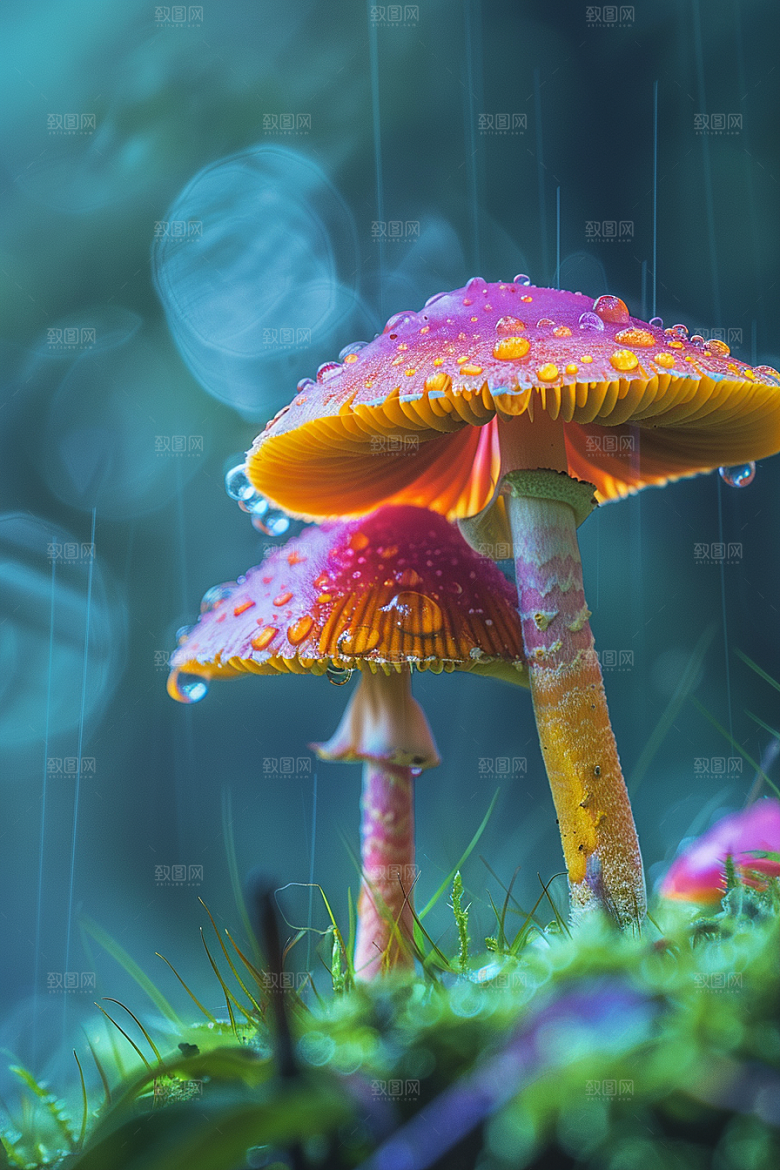 蘑菇美味自然摄影图