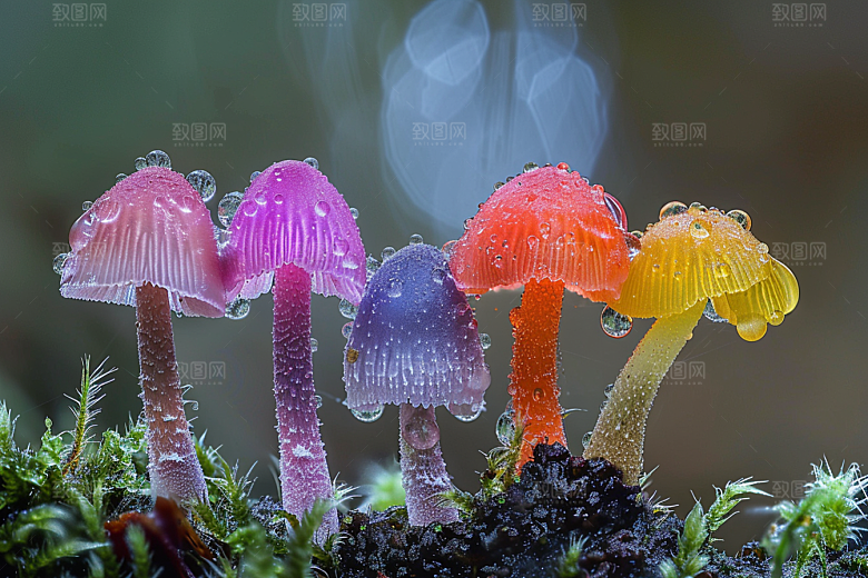 蘑菇自然云南摄影图