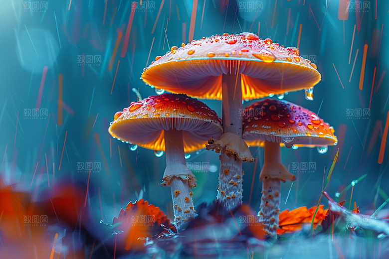 蘑菇清新云南摄影图