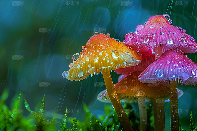 蘑菇菌菇鲜美摄影图