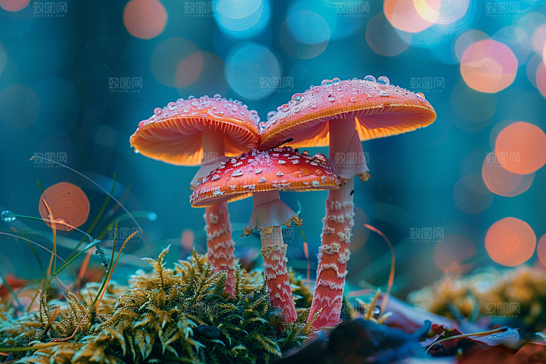 蘑菇菌菇清新摄影图