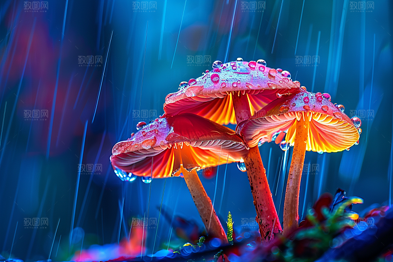 蘑菇山珍菌子摄影图