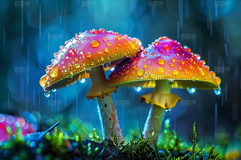 蘑菇高清新鲜摄影图