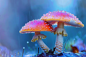 蘑菇自然高清摄影图
