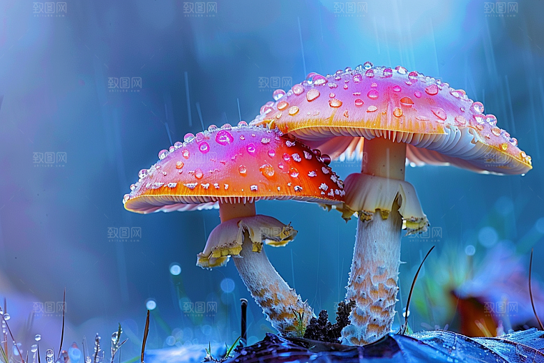 蘑菇自然高清摄影图