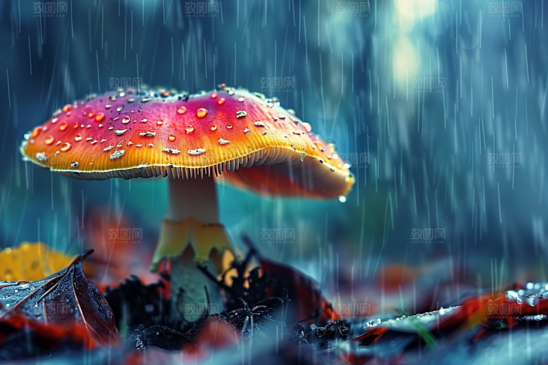 蘑菇清新云南摄影图