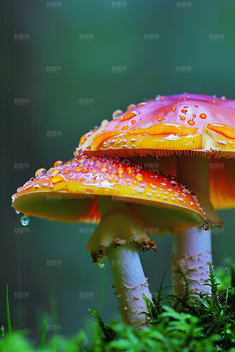 蘑菇高清山林摄影图