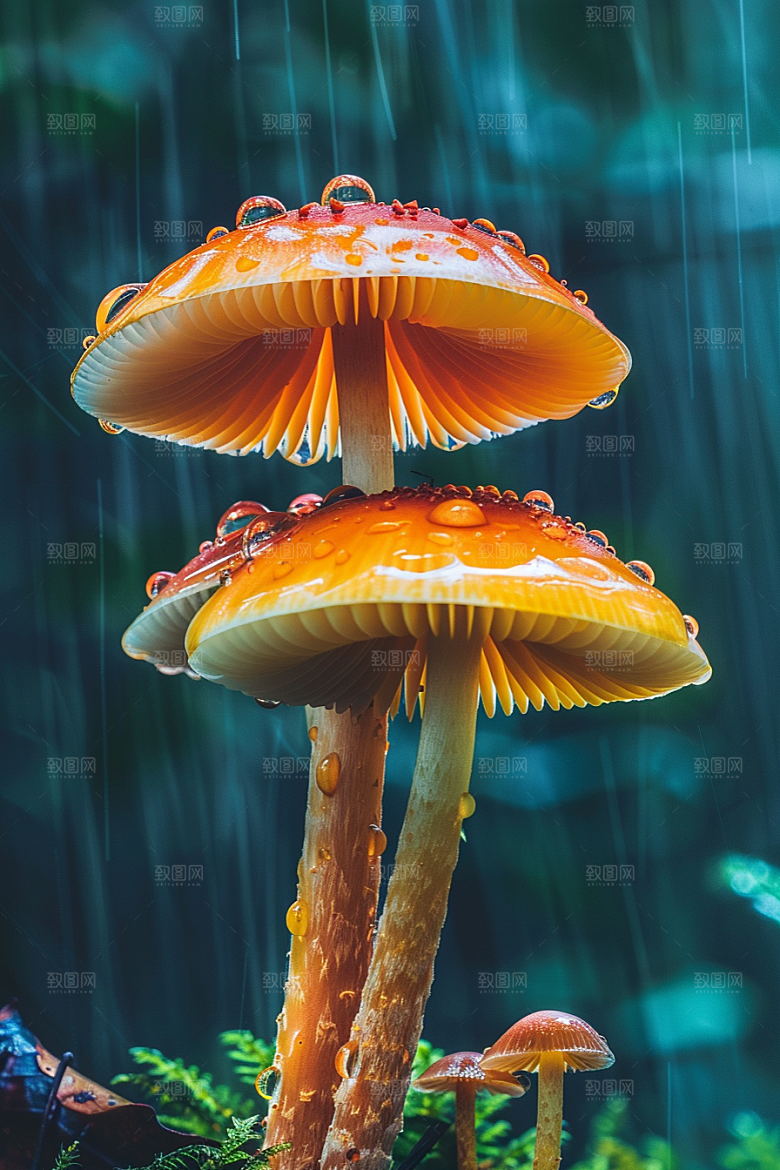 蘑菇菌菇鲜美摄影图