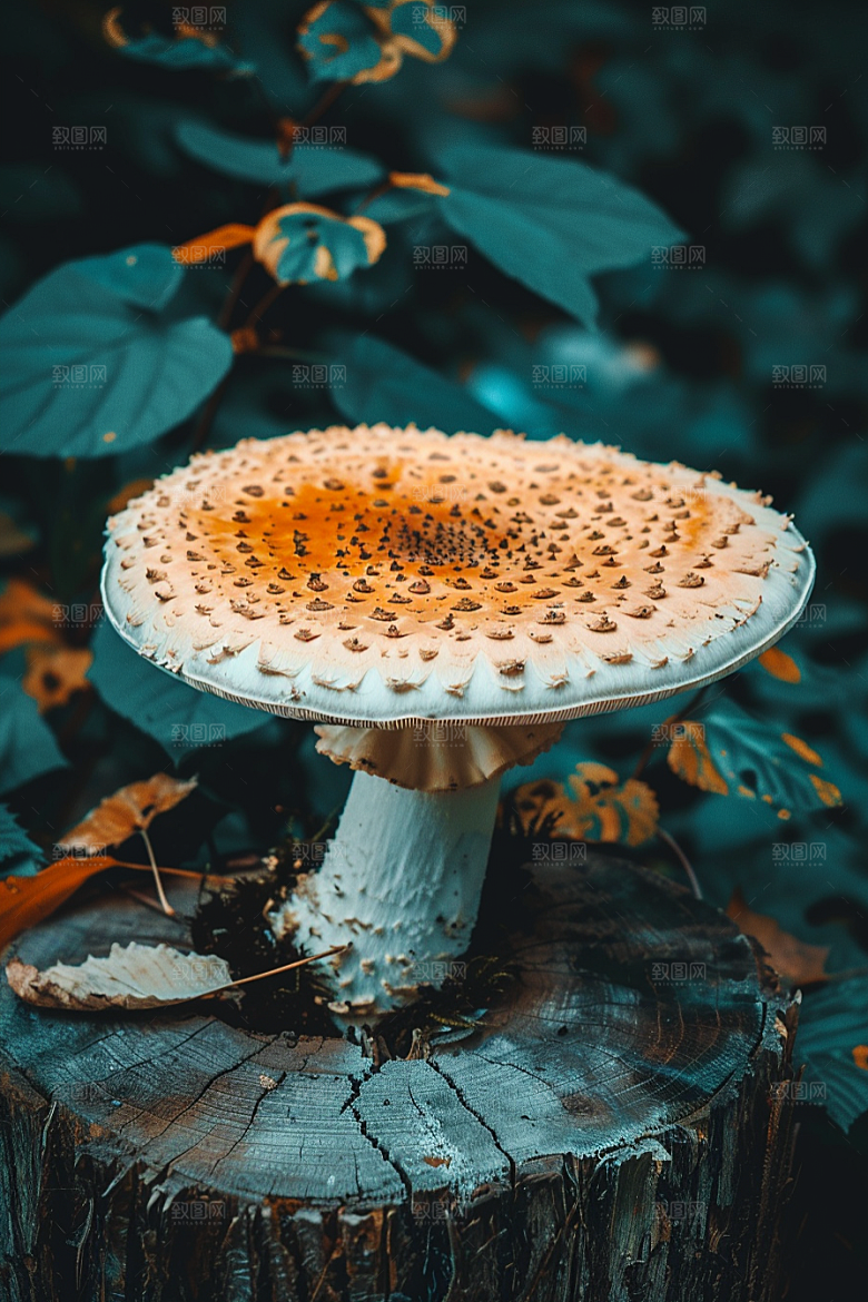 蘑菇清新食材摄影图
