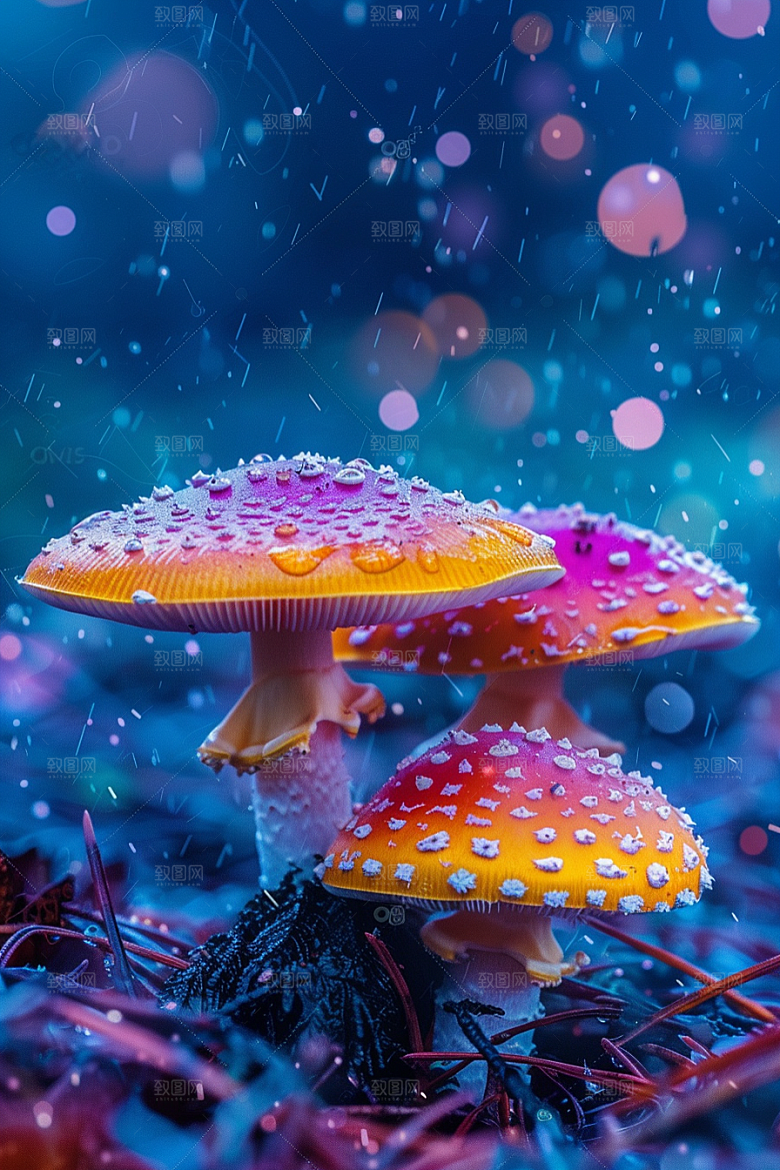蘑菇清新美味摄影图