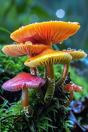 蘑菇山珍食材摄影图