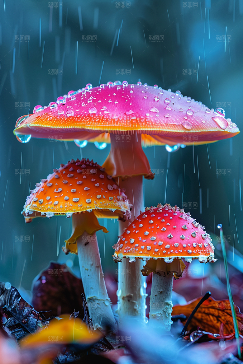 蘑菇新鲜清新摄影图