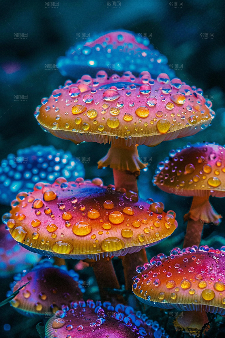 蘑菇美味清新摄影图