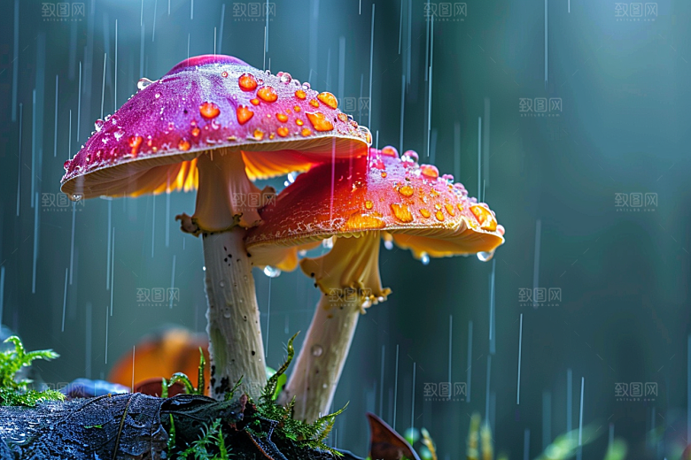 蘑菇食材自然摄影图