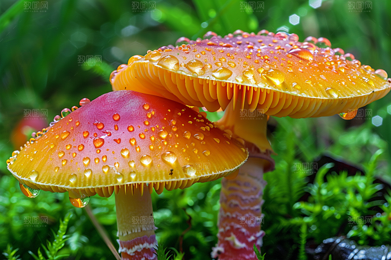蘑菇山林菌子摄影图