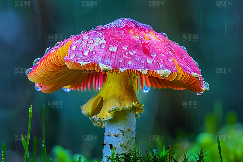 蘑菇清新新鲜摄影图