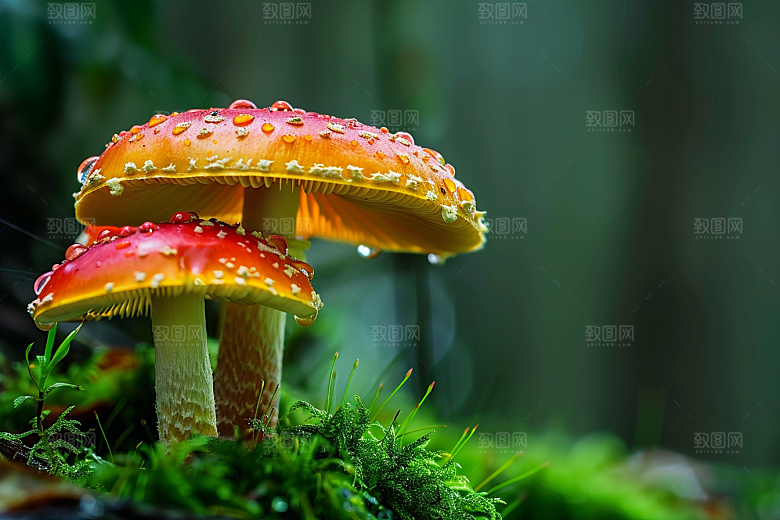 蘑菇云南树林摄影图