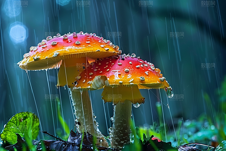 蘑菇山林树林摄影图