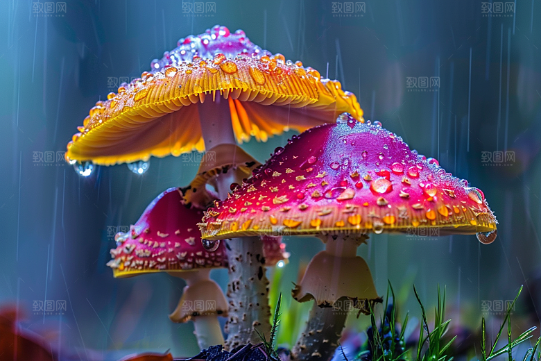 蘑菇云南清新摄影图