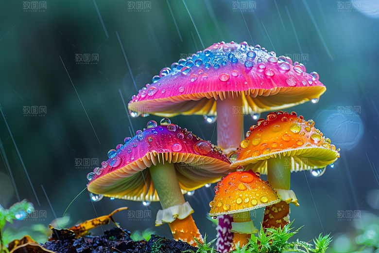 蘑菇云南食材摄影图