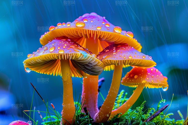 蘑菇菌菇新鲜摄影图