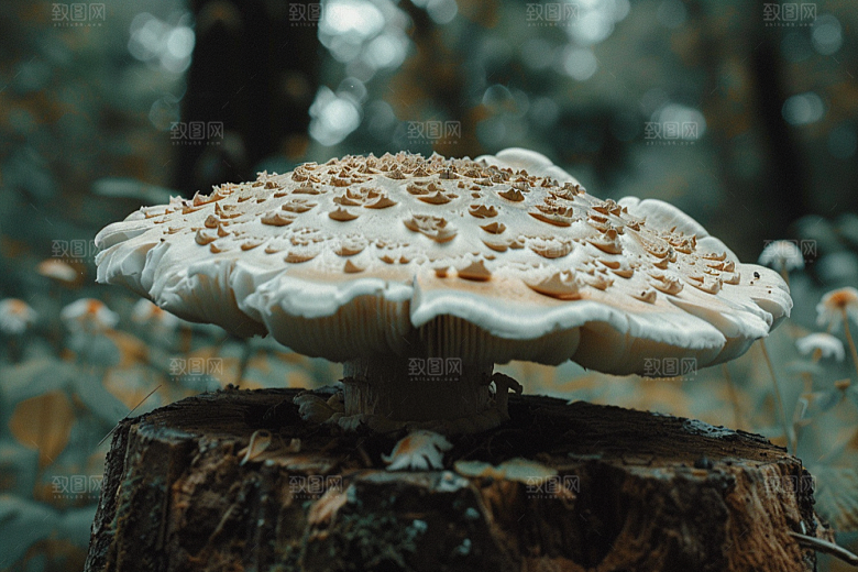 蘑菇食材树林摄影图