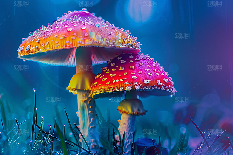 蘑菇自然菌菇摄影图