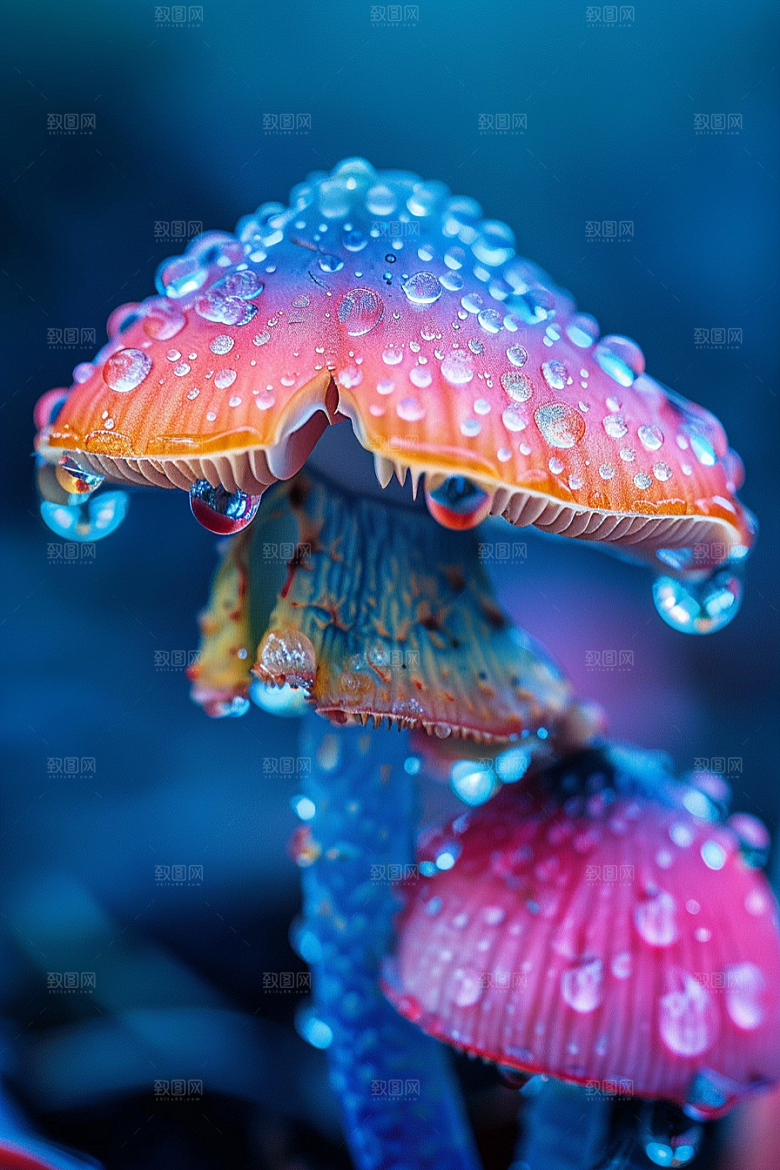 蘑菇新鲜树林摄影图