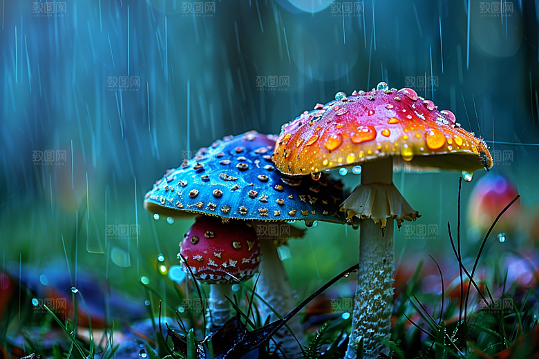 蘑菇鲜美菌菇摄影图
