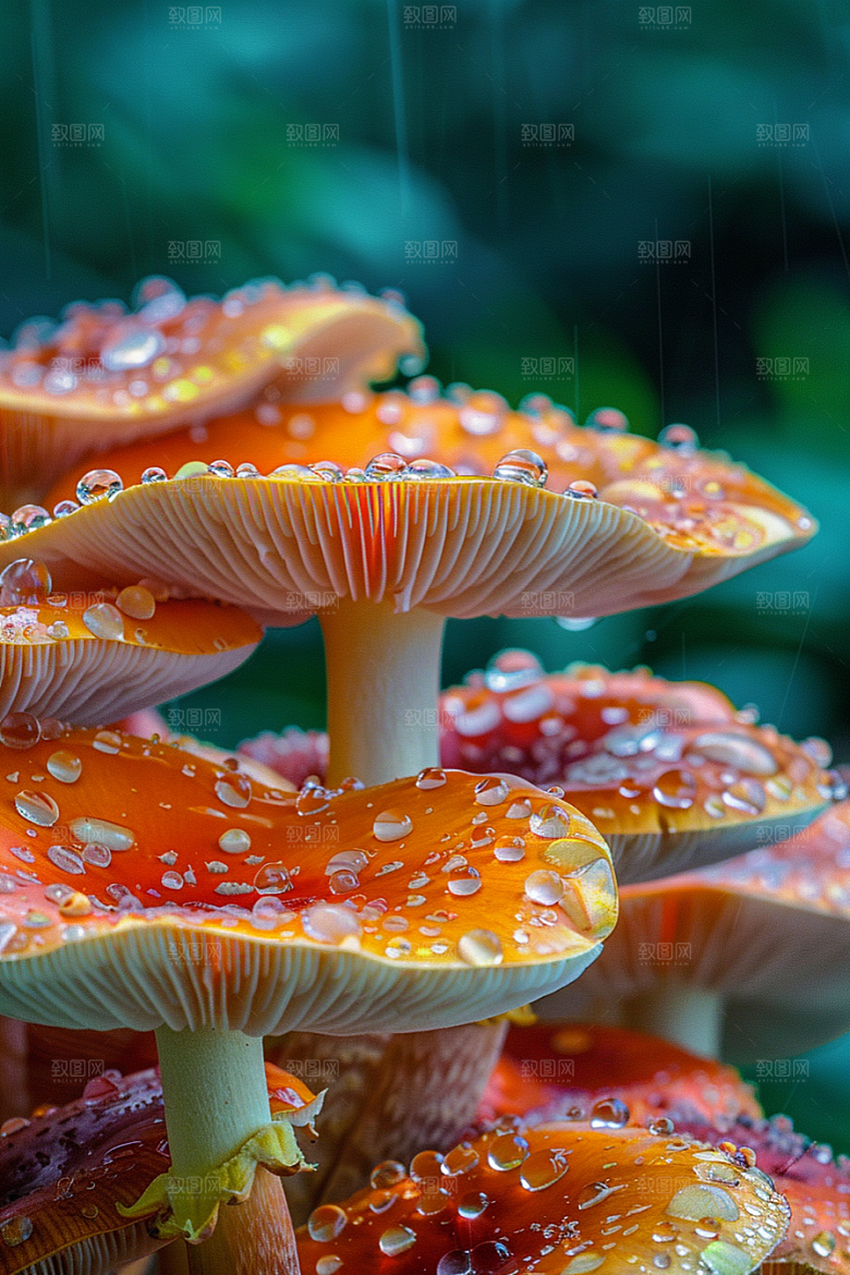 蘑菇自然山林摄影图
