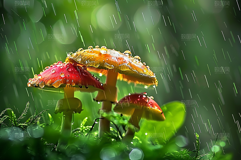 蘑菇山珍食材摄影图