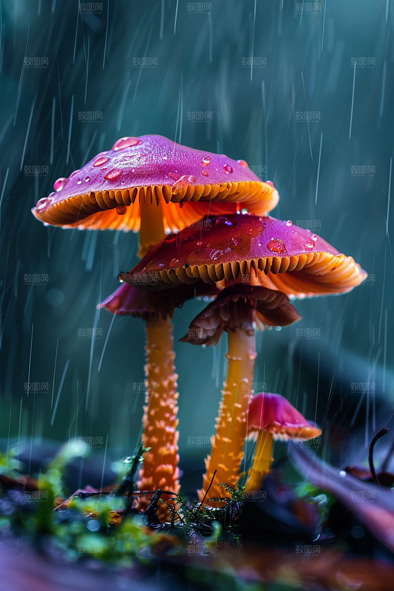 蘑菇高清自然摄影图