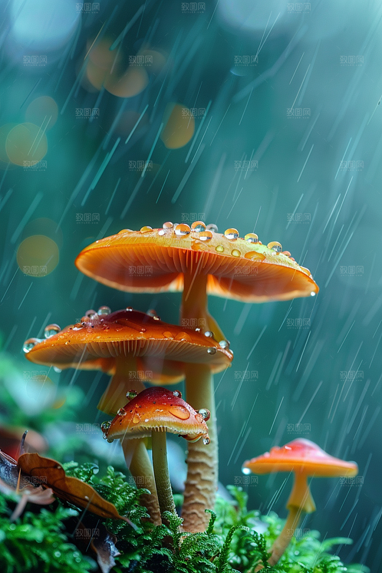 蘑菇菌菇清新摄影图