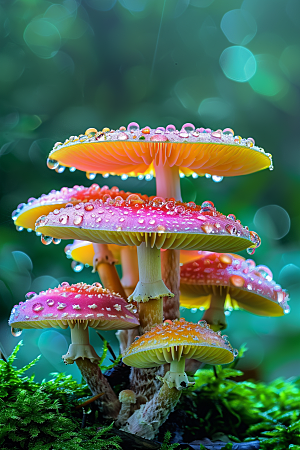 蘑菇食材山珍摄影图
