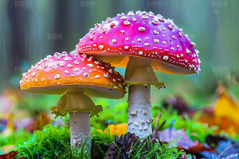 蘑菇清新菌菇摄影图