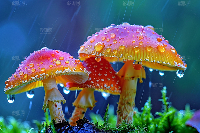 蘑菇清新食材摄影图