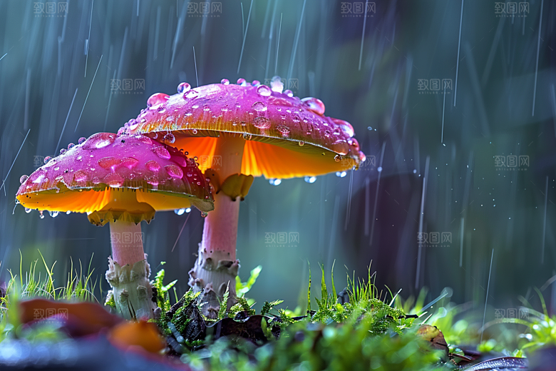 蘑菇菌菇清新摄影图