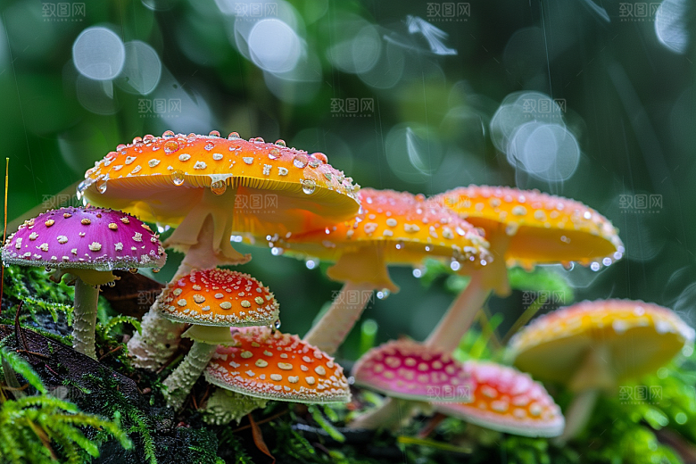 蘑菇清新食材摄影图