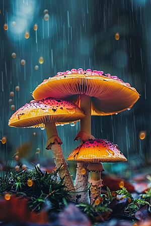 蘑菇云南食材摄影图