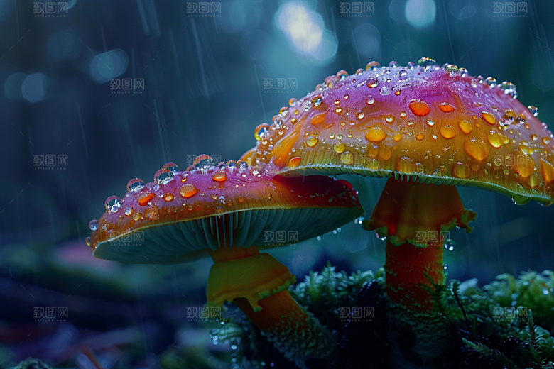 蘑菇高清鲜美摄影图