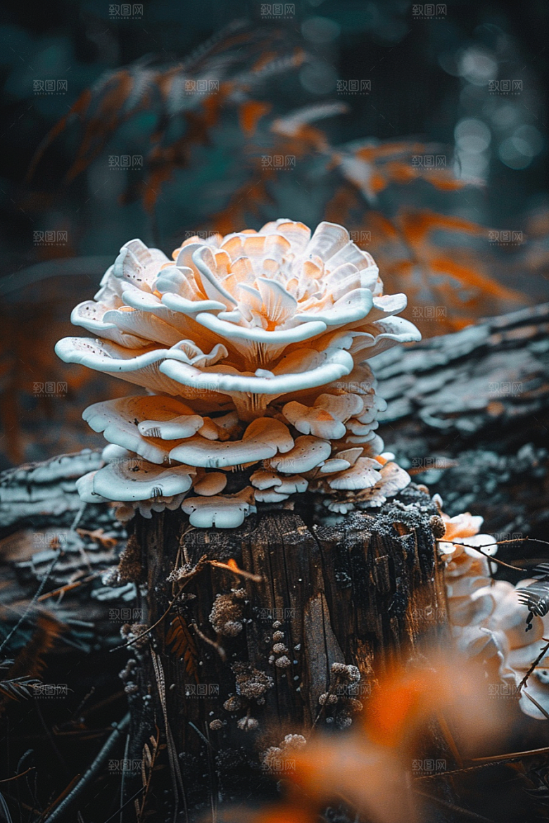 蘑菇清新食材摄影图