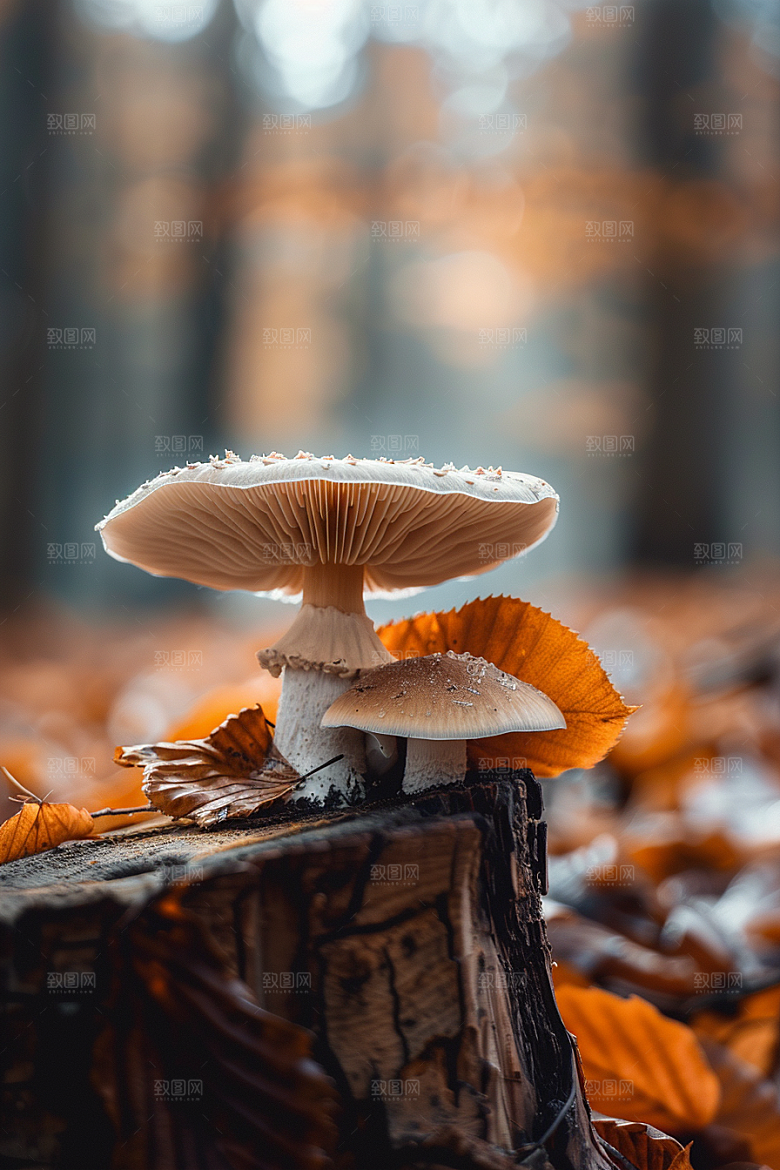 蘑菇清新菌菇摄影图