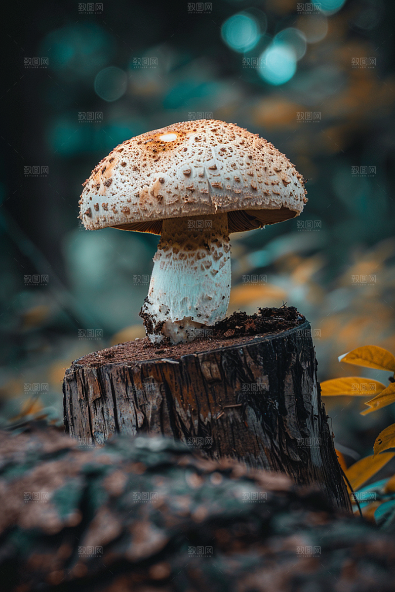 蘑菇山珍新鲜摄影图