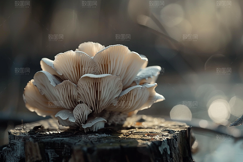 蘑菇山林自然摄影图