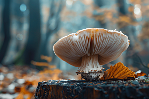 蘑菇菌子雨后摄影图