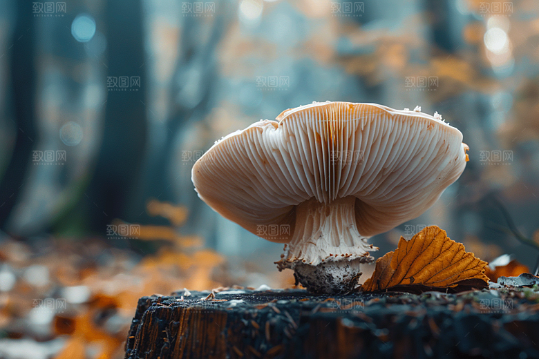 蘑菇菌子雨后摄影图