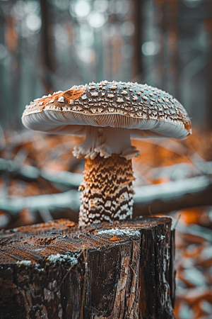 蘑菇自然菌菇摄影图