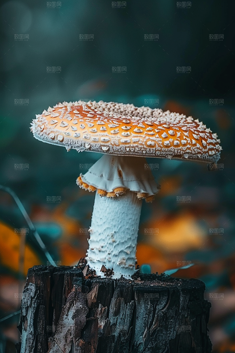 蘑菇清新树林摄影图