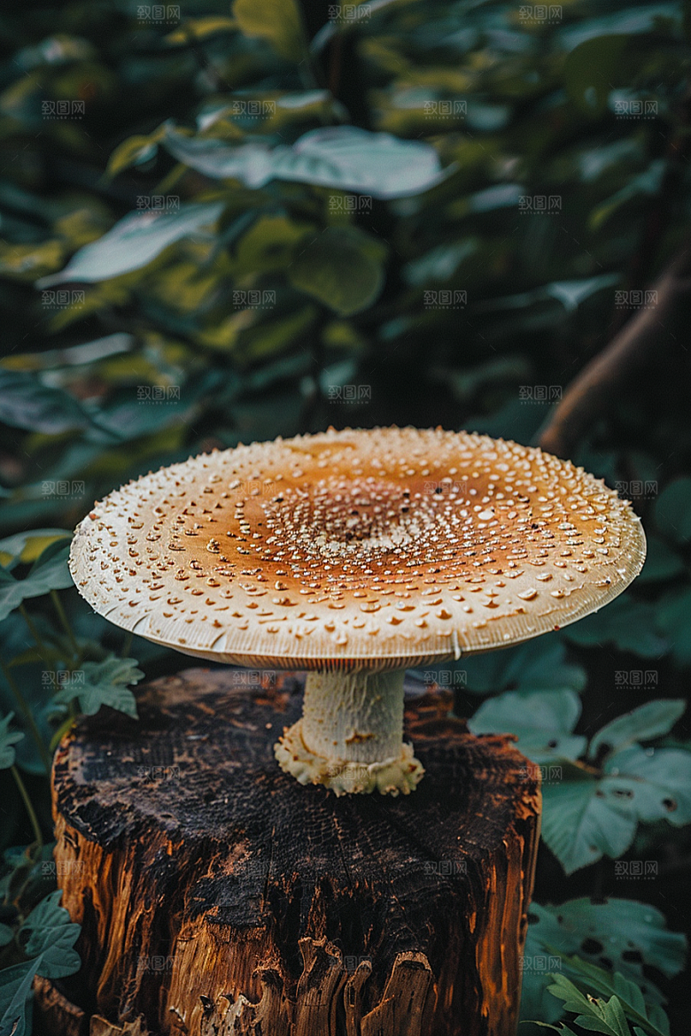 蘑菇树林山珍摄影图