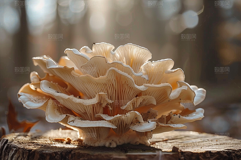 蘑菇云南雨后摄影图